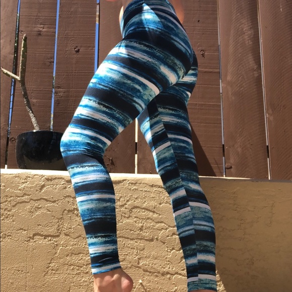Balance Collection Pants - BLUE AND NAVY LEGGINGS